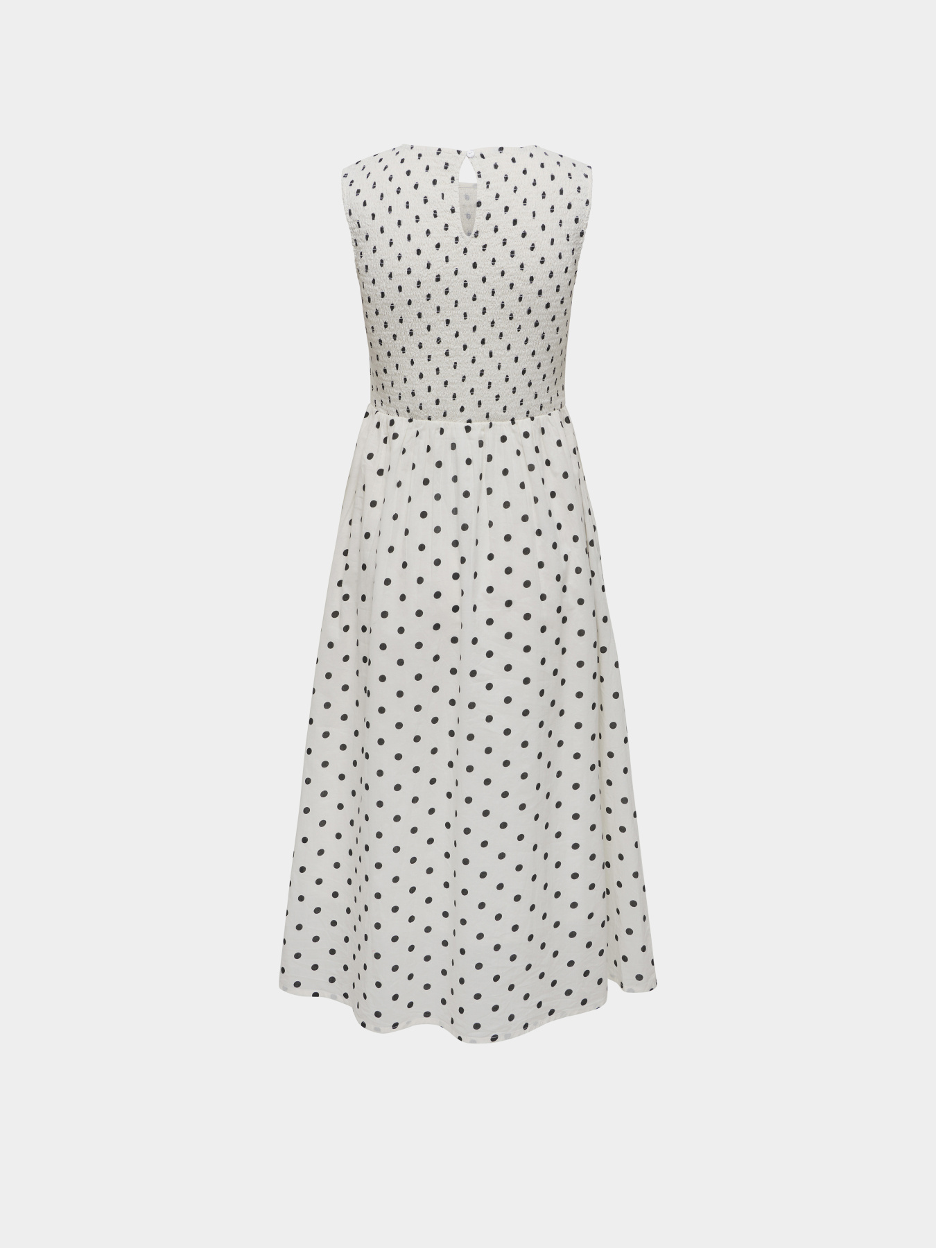 Сукні JDY DIEGO S/L SMOCK MIDI DRESS модель 15373074_Cloud Dancer BLACK DOT Фото