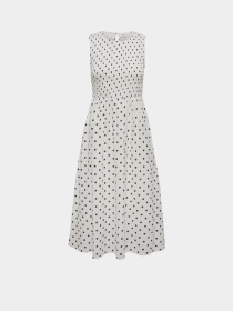 Сукні JDY DIEGO S/L SMOCK MIDI DRESS модель 15373074_Cloud Dancer BLACK DOT Фото