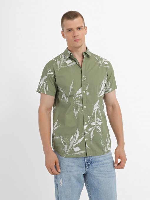 Сорочки JACK & JONES модель 12227680_Oil Green Фото
