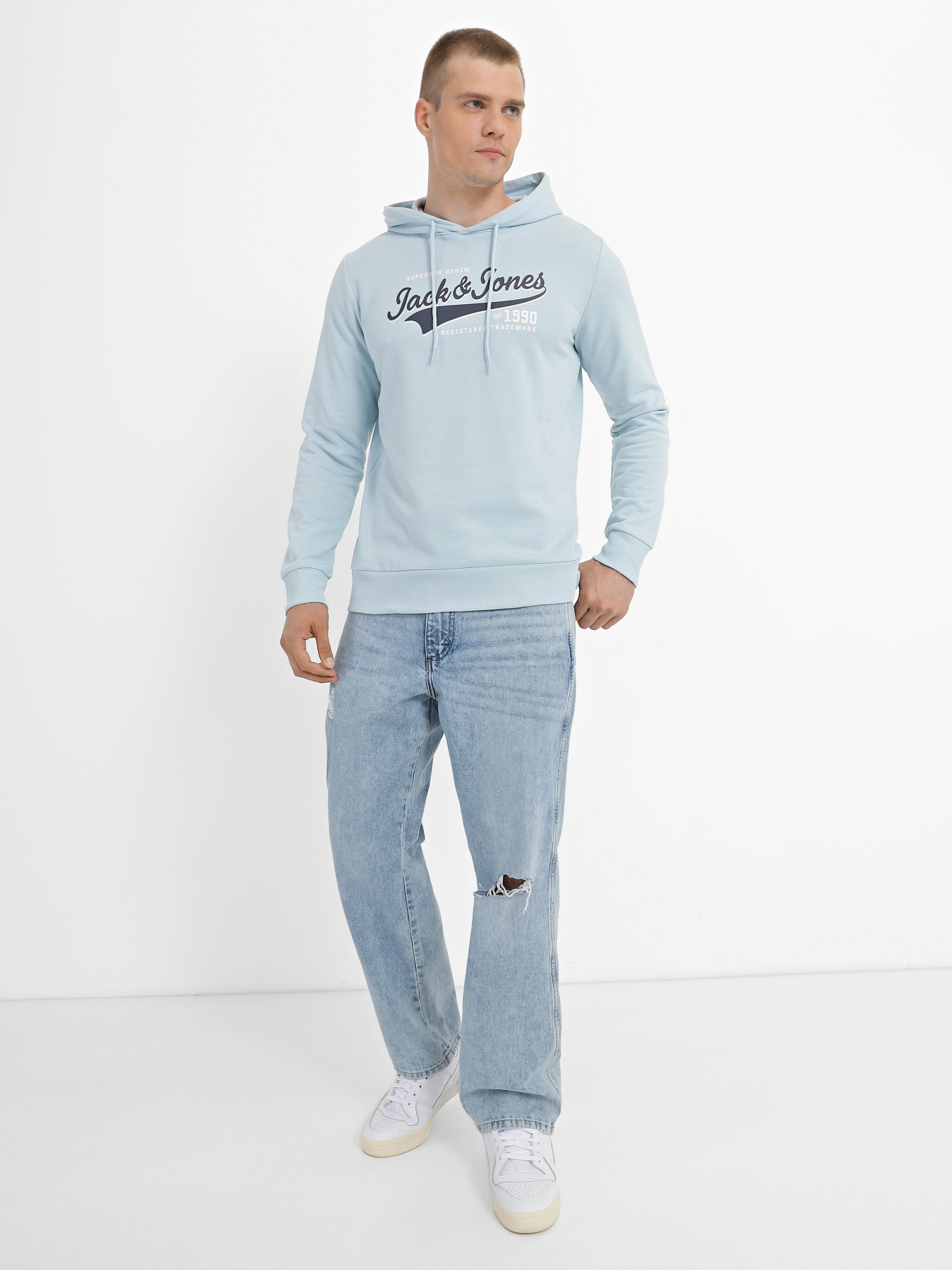 Худі та світшоти JACK & JONES модель 12231322_Winter Sky Худі та світшоти JACK & JONES модель 12231322_Winter Sky Фото