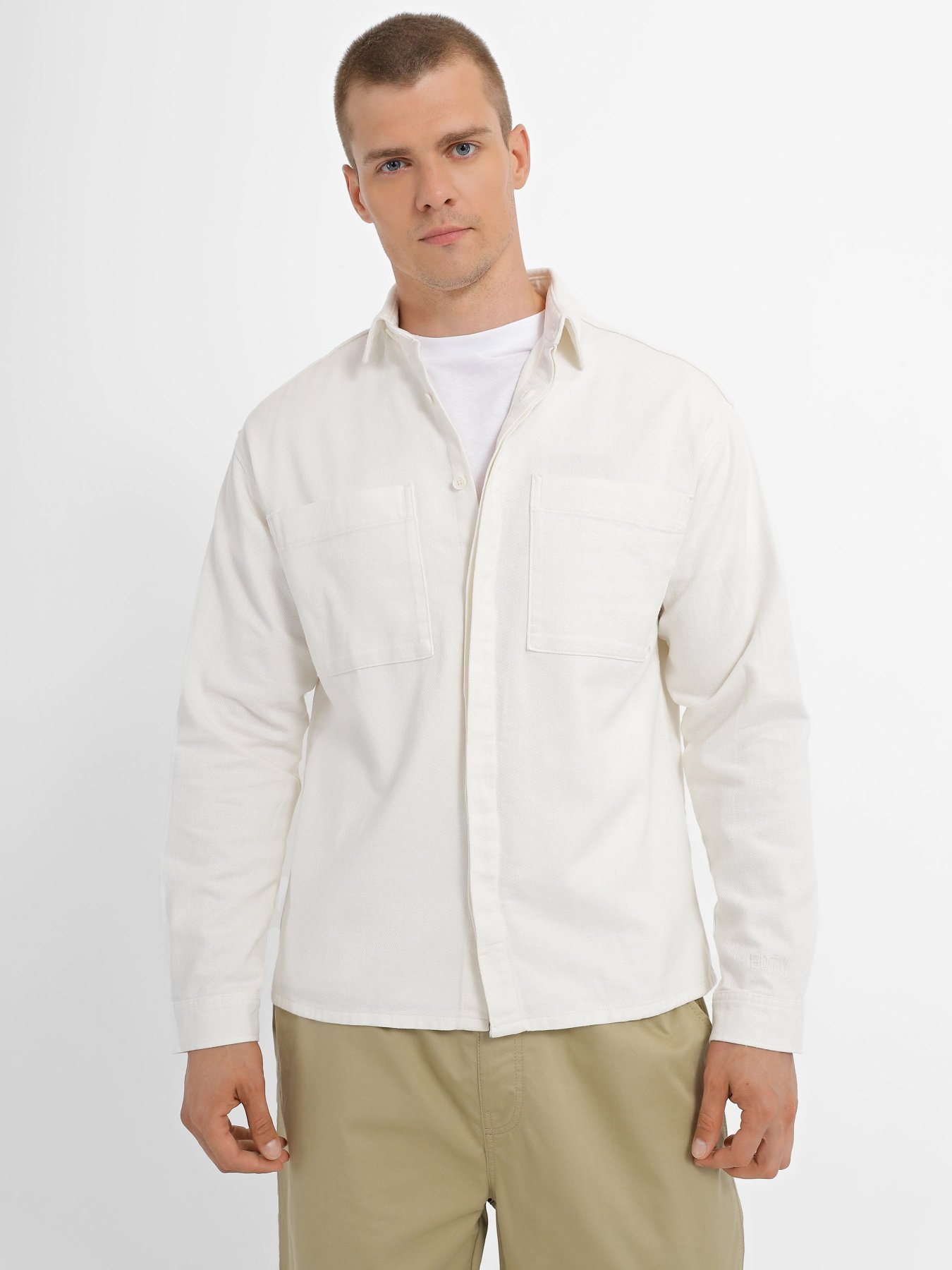 Сорочки JACK & JONES модель 12234209_Marshmallow Сорочки JACK & JONES модель 12234209_Marshmallow Фото