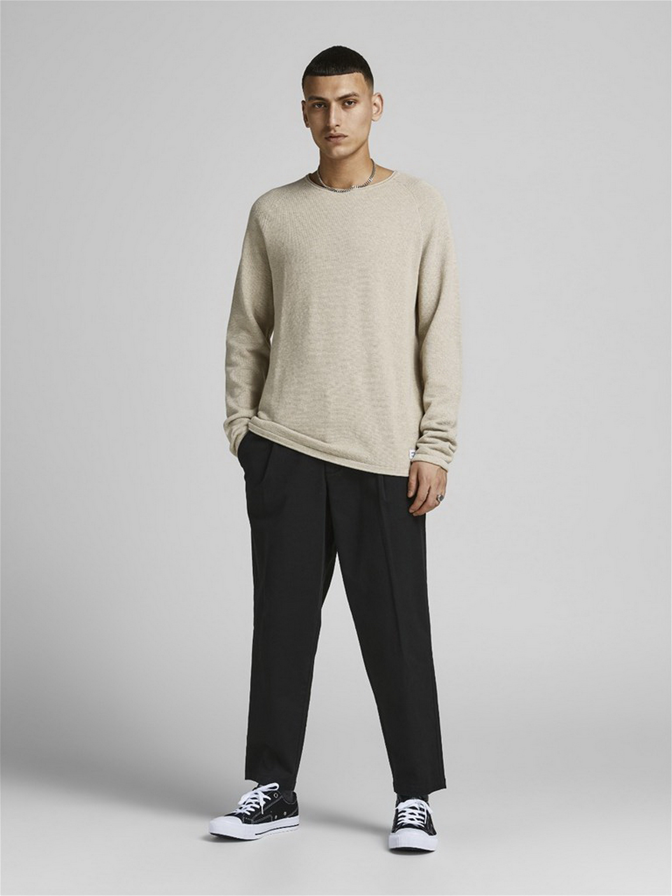 Свитры и кардиганы JACK & JONES модель 12157321_Oatmeal Фото
