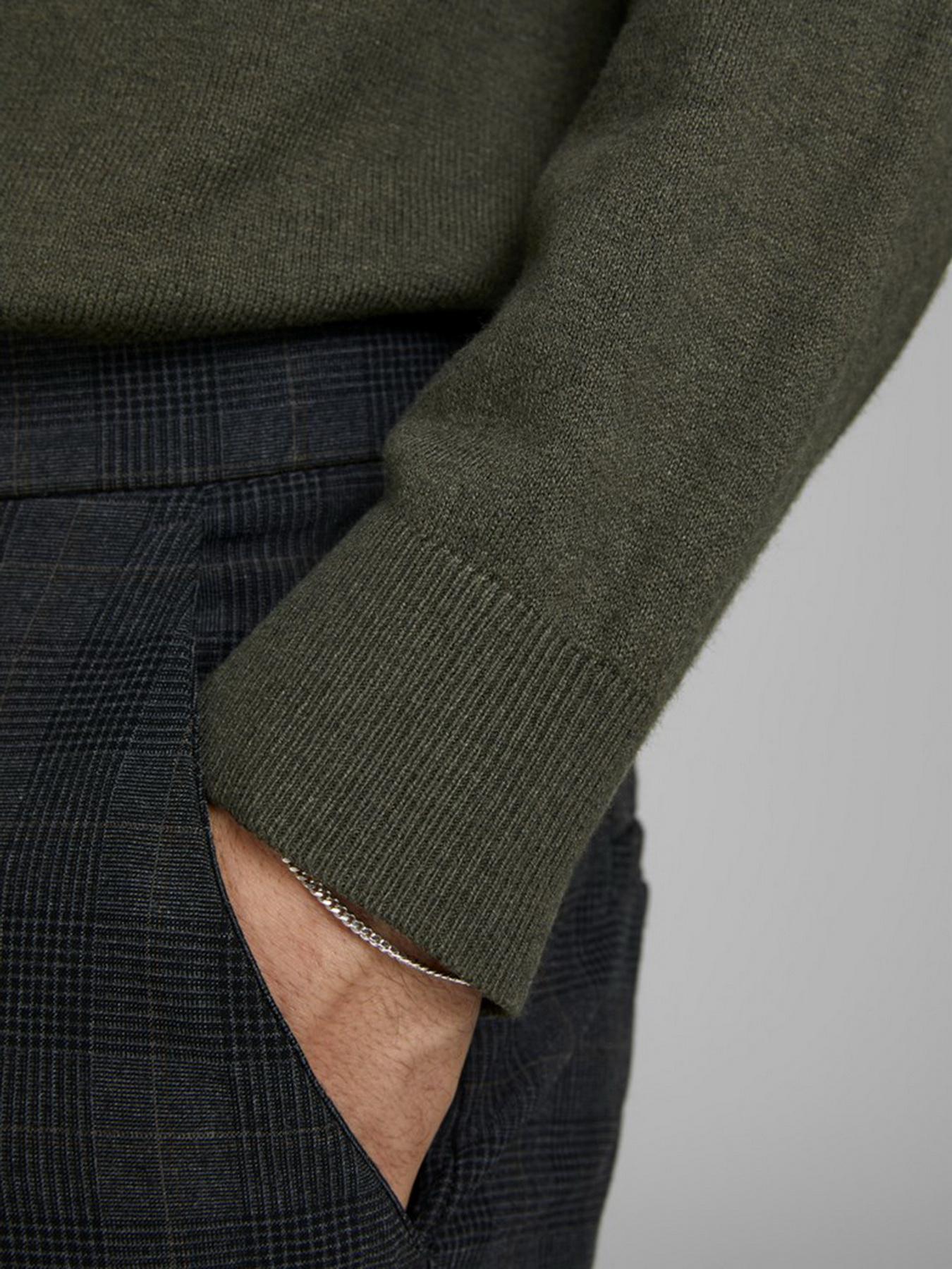 Свитры и кардиганы JACK & JONES модель 12157417_Olive Night Фото