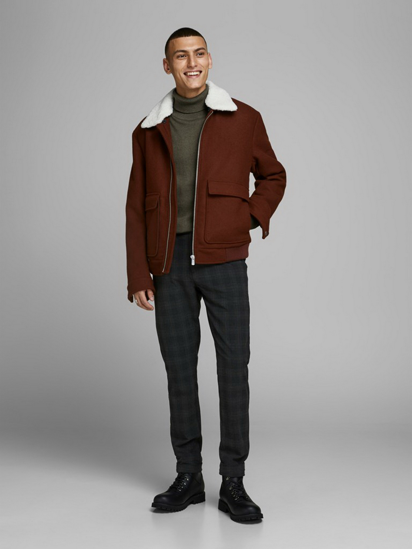 Свитры и кардиганы JACK & JONES модель 12157417_Olive Night Фото