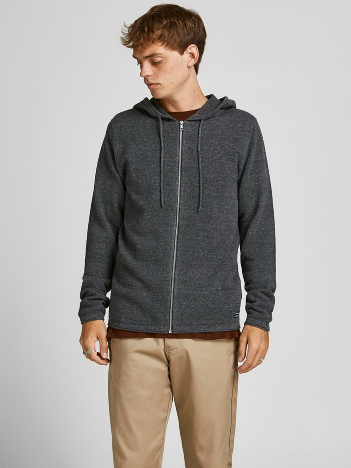 Худі та світшоти JACK & JONES модель 12190154_Dark Grey Melange Фото