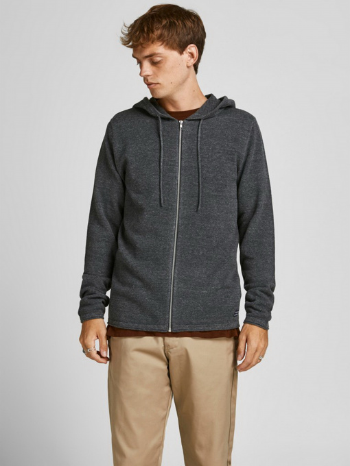 Худи и свитшоты JACK & JONES модель 12190154_Dark Grey Melange Фото