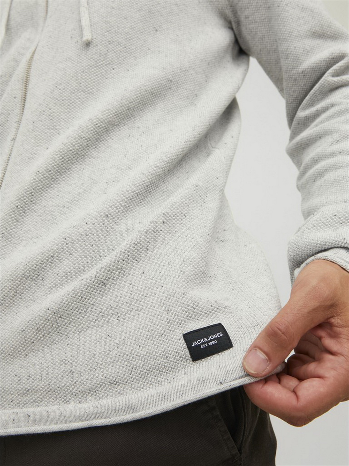 Худі та світшоти JACK & JONES модель 12190154_Light Grey Melange Худі та світшоти JACK & JONES модель 12190154_Light Grey Melange Фото