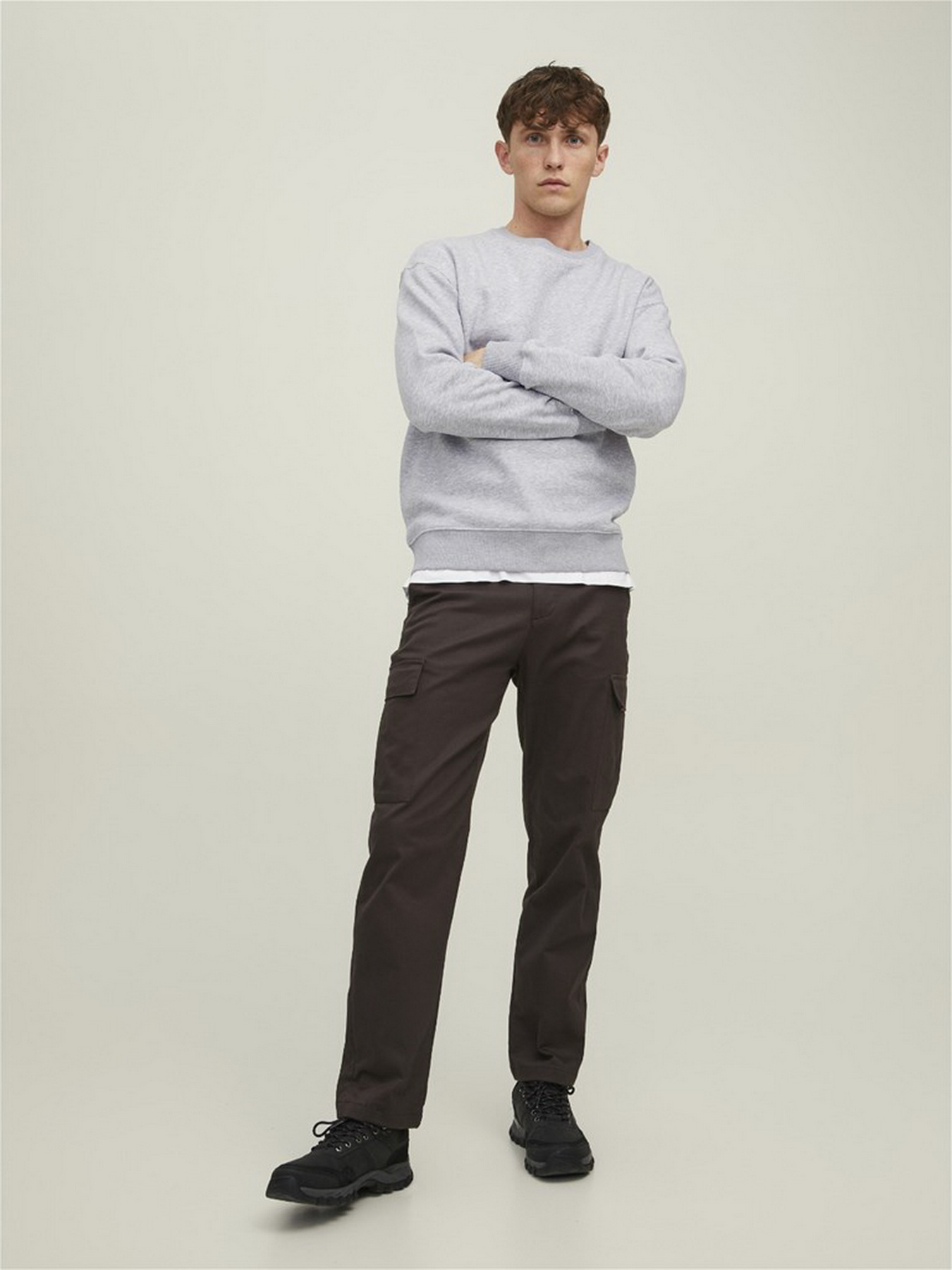 Худі та світшоти JACK & JONES модель 12208182_Light Grey Melange Худі та світшоти JACK & JONES модель 12208182_Light Grey Melange Фото