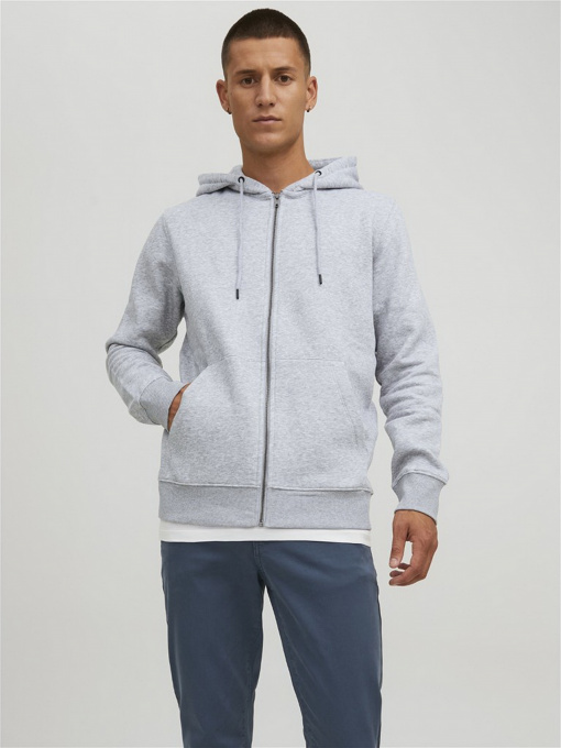 Худи и свитшоты JACK & JONES модель 12210830_Light Grey Melange Фото