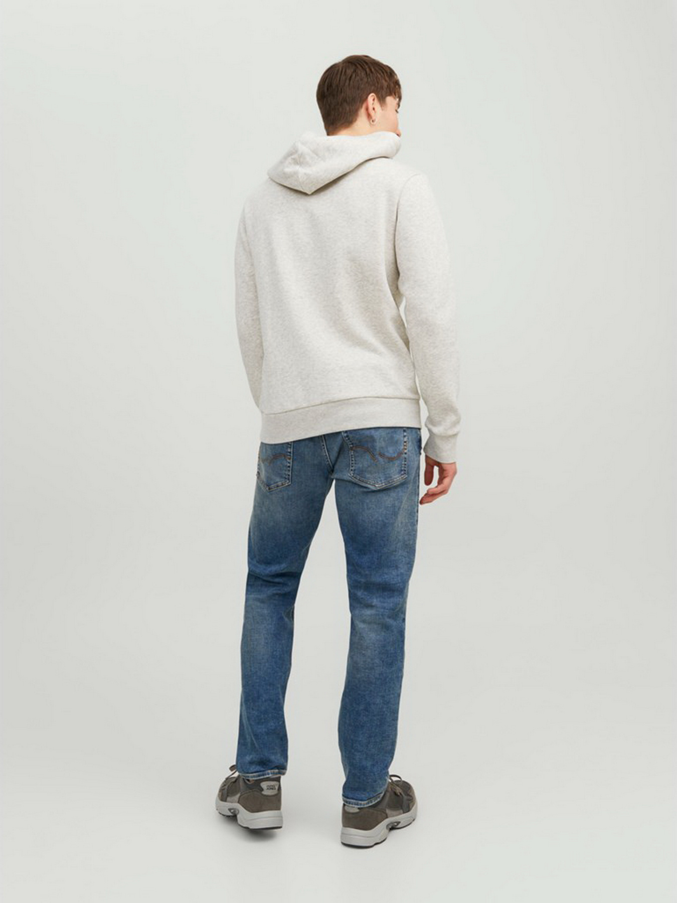 Худі та світшоти JACK & JONES модель 12233597_White Melange Худі та світшоти JACK & JONES модель 12233597_White Melange Фото