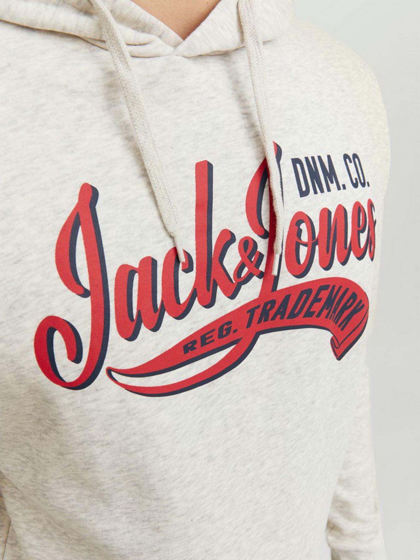 Худі та світшоти JACK & JONES модель 12233597_White Melange Худі та світшоти JACK & JONES модель 12233597_White Melange Фото