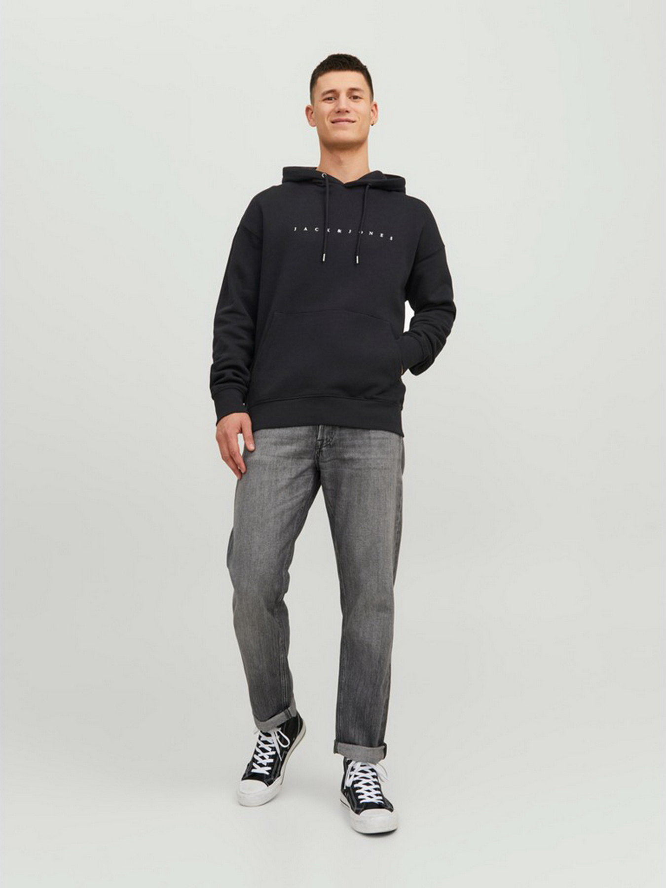 Худі та світшоти JACK & JONES модель 12233972_Black Худі та світшоти JACK & JONES модель 12233972_Black Фото