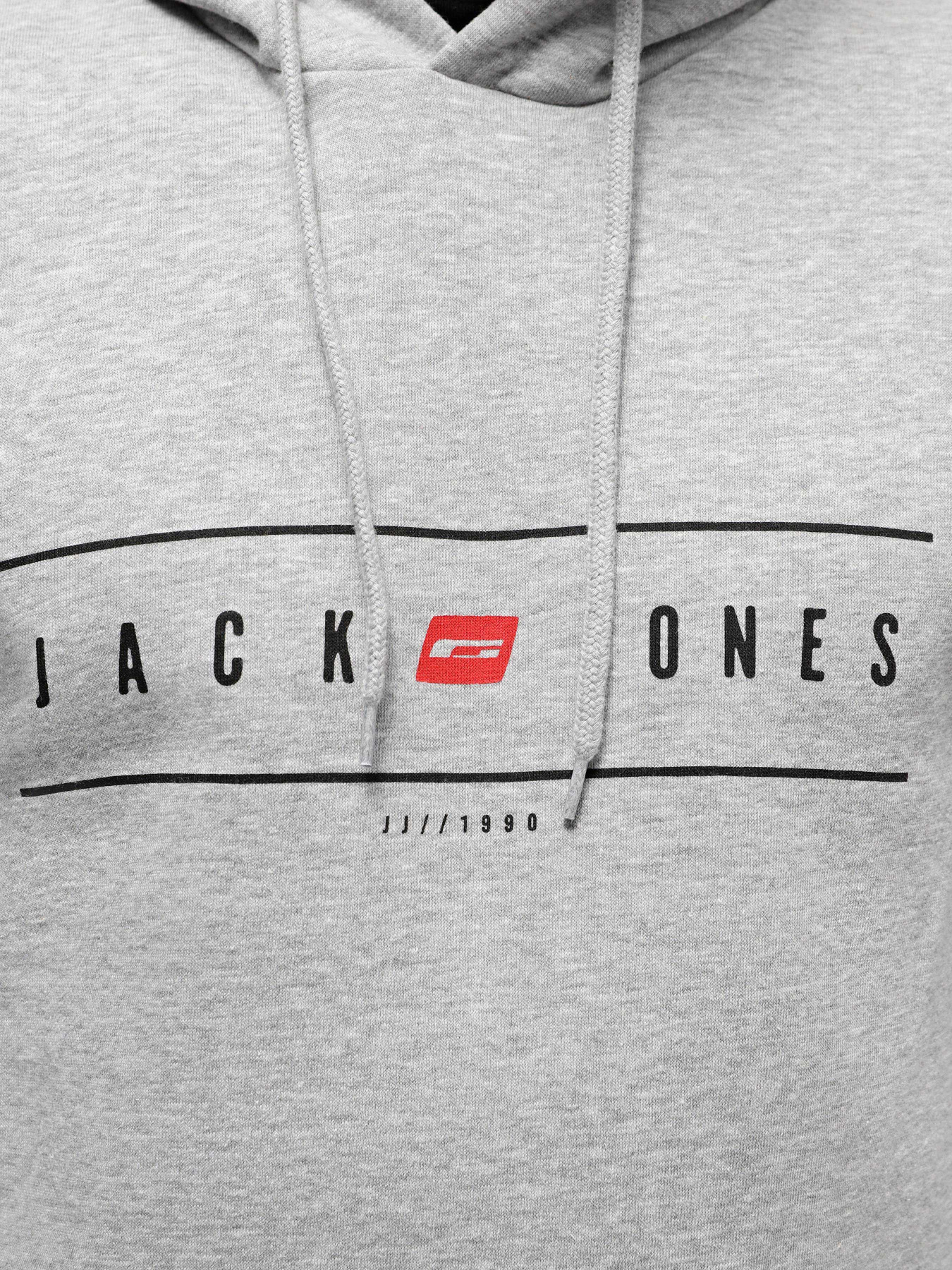 Худі та світшоти JACK & JONES модель 12235460_Light Grey Melange Худі та світшоти JACK & JONES модель 12235460_Light Grey Melange Фото