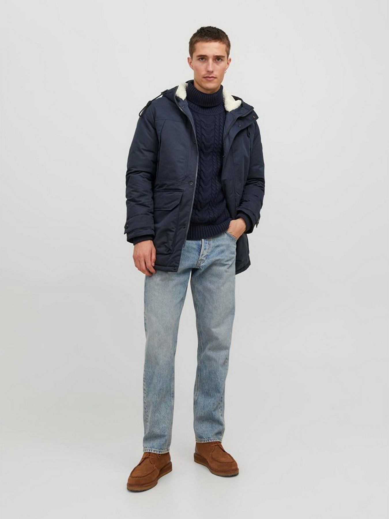 Куртки та дублянки JACK & JONES модель 12235869_Dark Navy Куртки та дублянки JACK & JONES модель 12235869_Dark Navy Фото