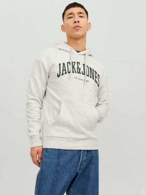 Худи и свитшоты JACK & JONES модель 12236513_White Melange Фото