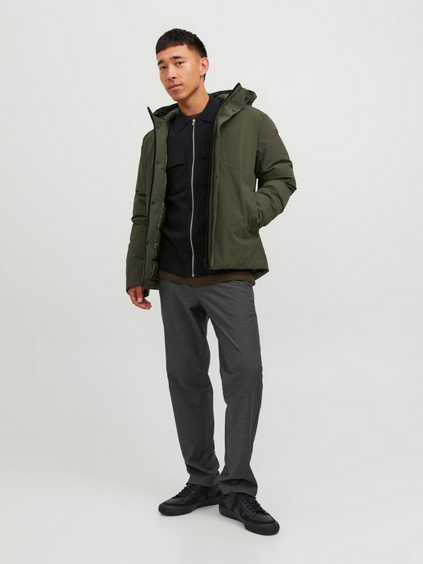 Куртки та дублянки JACK & JONES модель 12238720_Grape Leaf Фото