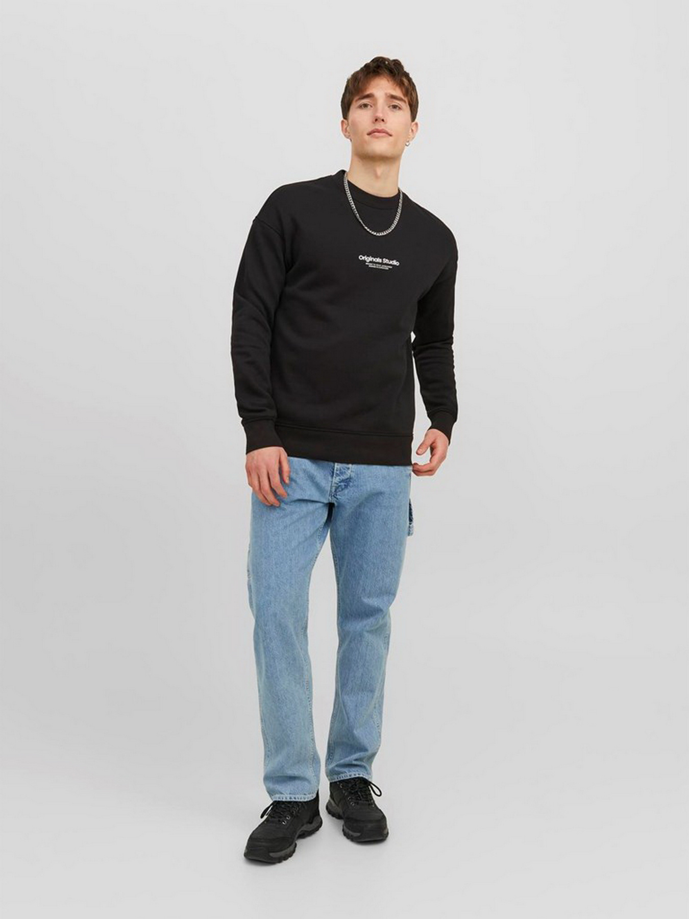 Худи и свитшоты JACK & JONES модель 12241694_Black Худи и свитшоты JACK & JONES модель 12241694_Black Фото