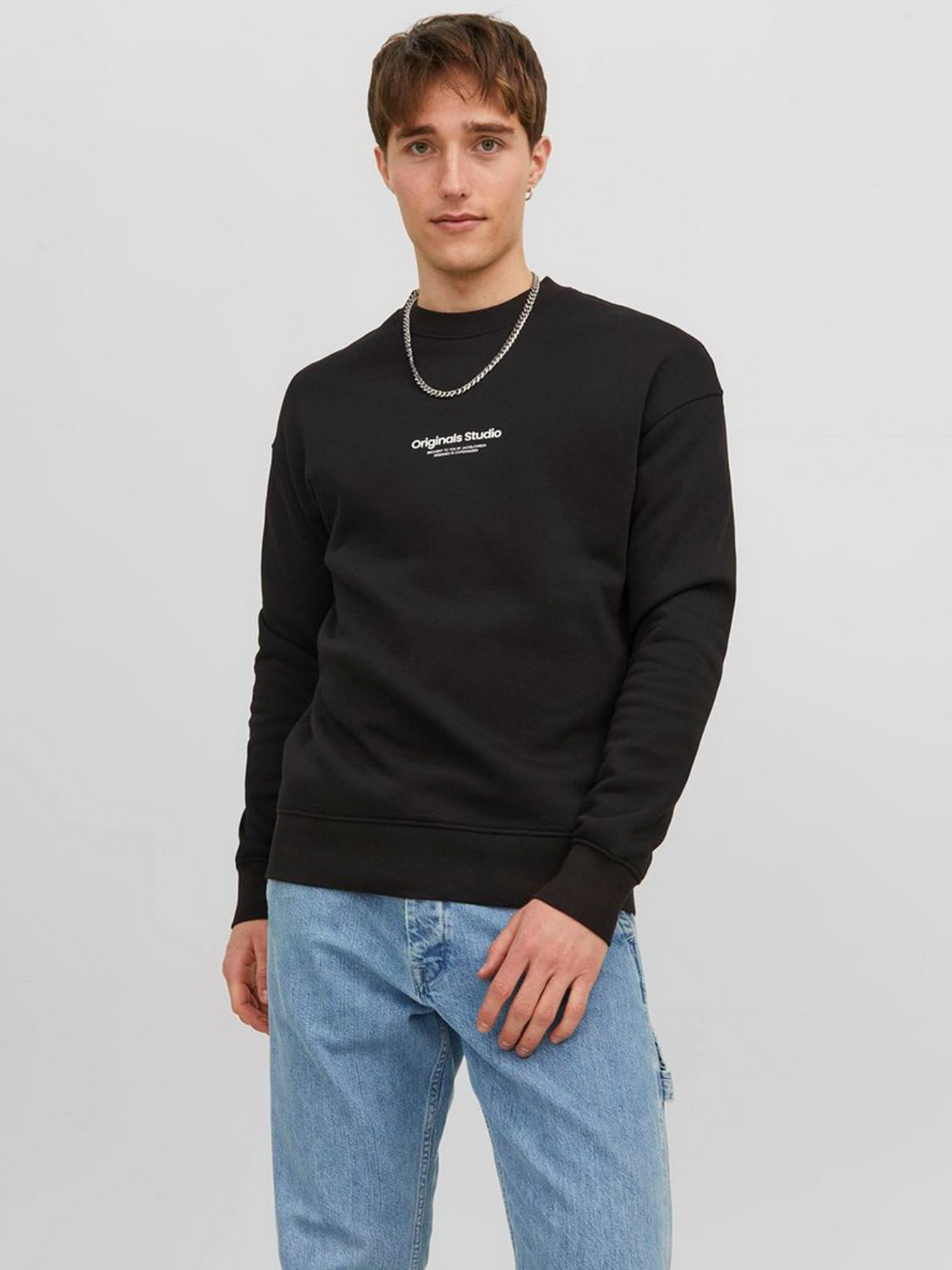 Худи и свитшоты JACK & JONES модель 12241694_Black Худи и свитшоты JACK & JONES модель 12241694_Black Фото