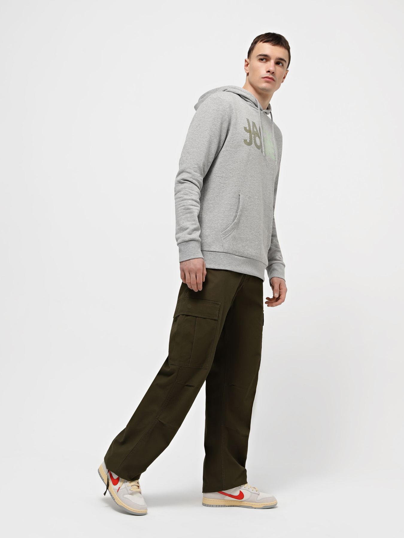 Худі та світшоти JACK & JONES модель 12243927_Light Grey Melange Фото