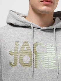 Худі та світшоти JACK & JONES модель 12243927_Light Grey Melange Фото