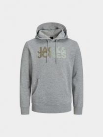 Худі та світшоти JACK & JONES модель 12243927_Light Grey Melange Фото