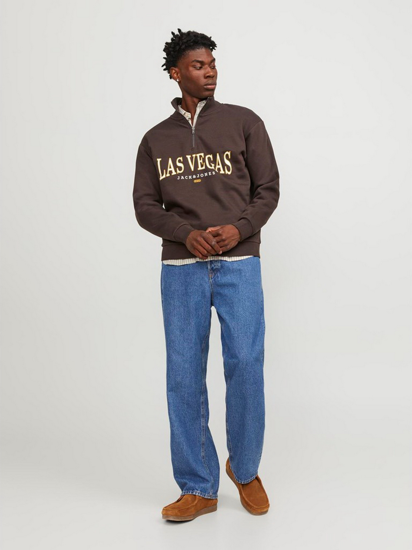 Худі та світшоти JACK & JONES модель 12257392_Seal Brown Худі та світшоти JACK & JONES модель 12257392_Seal Brown Фото