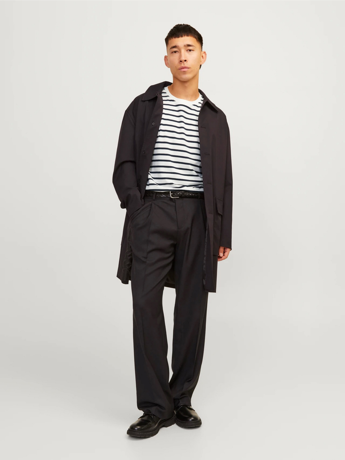 Футболки и поло JACK & JONES модель 12156101_Cloud Dancer Navy Blazer Фото