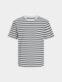 Футболки и поло JACK & JONES модель 12156101_Cloud Dancer Navy Blazer Фото