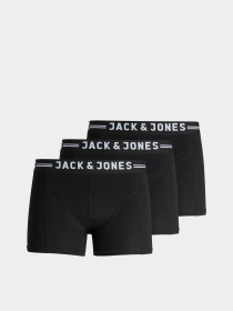 Нижнее белье JACK & JONES SENSE TRUNKS модель 12081832_Black Black waistband Фото