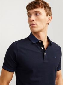 Футболки і поло JACK & JONES модель 12136668_Dark Navy SLIM FIT Фото