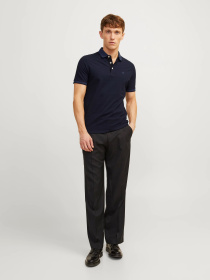 Футболки і поло JACK & JONES модель 12136668_Dark Navy SLIM FIT Фото
