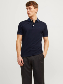 Футболки и поло JACK & JONES модель 12136668_Dark Navy SLIM FIT Фото