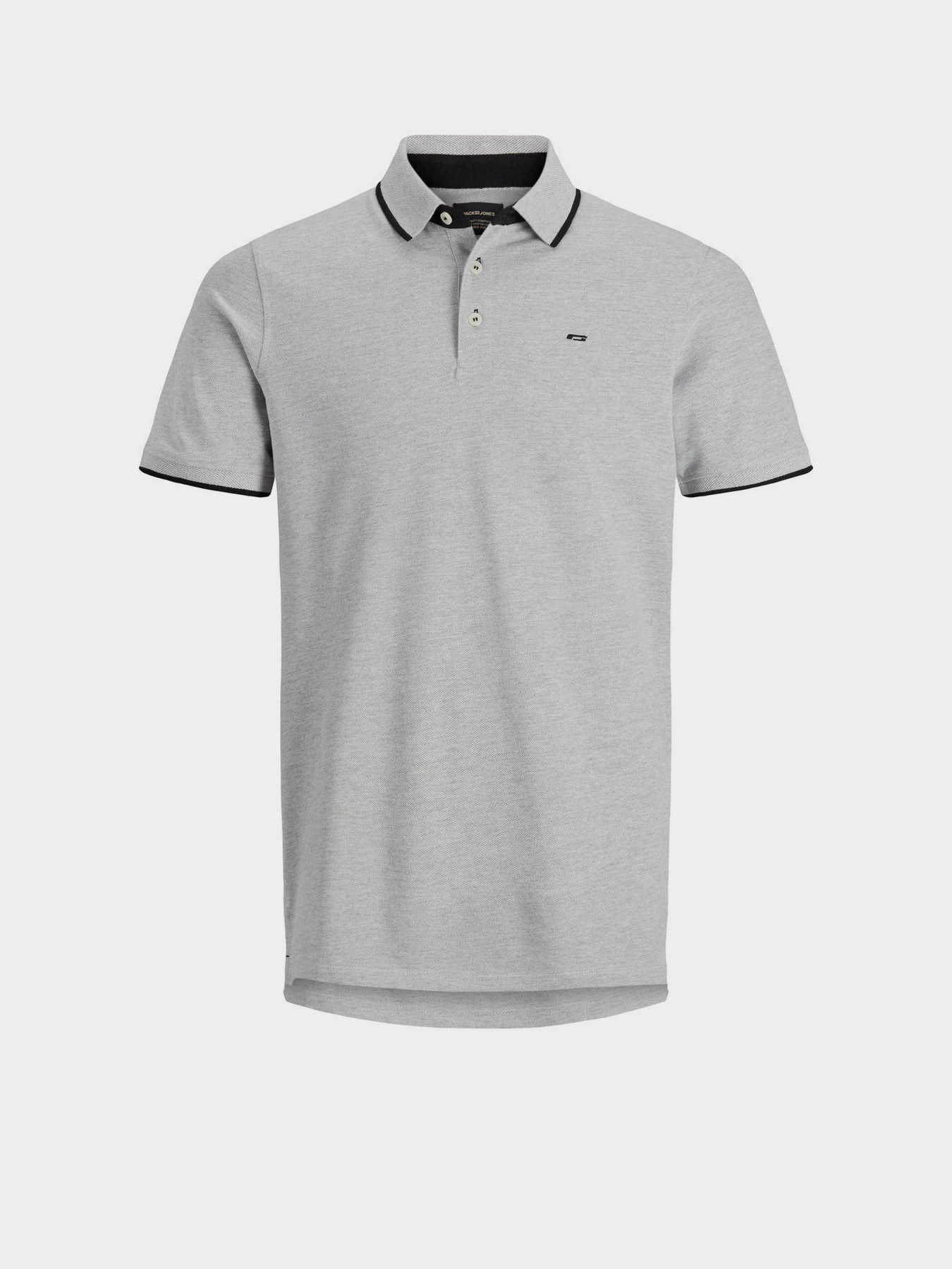 Футболки і поло JACK & JONES PAULOS POLO модель 12136668_Light Grey Melange SLIM FI Футболки і поло JACK & JONES PAULOS POLO модель 12136668_Light Grey Melange SLIM FI Фото