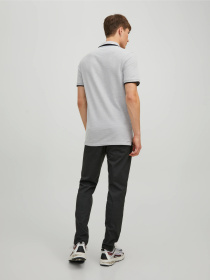 Футболки і поло JACK & JONES PAULOS POLO модель 12136668_Light Grey Melange SLIM FI Фото