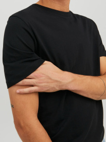 Футболки і поло JACK & JONES ORGANIC BASIC TEE модель 12156101_Black SLIM Фото