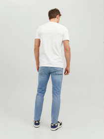 Футболки і поло JACK & JONES ORGANIC BASIC TEE модель 12156101_White SLIM Фото