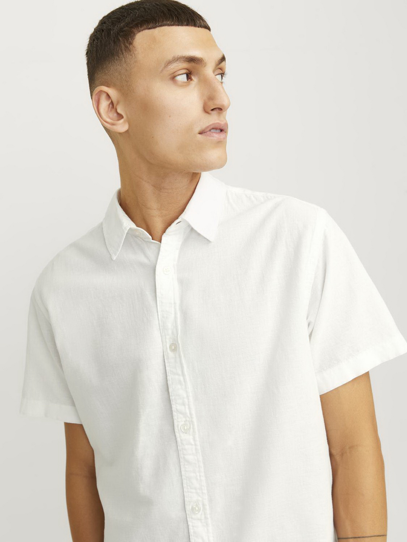 Сорочки JACK & JONES модель 12248592_White Сорочки JACK & JONES модель 12248592_White Фото