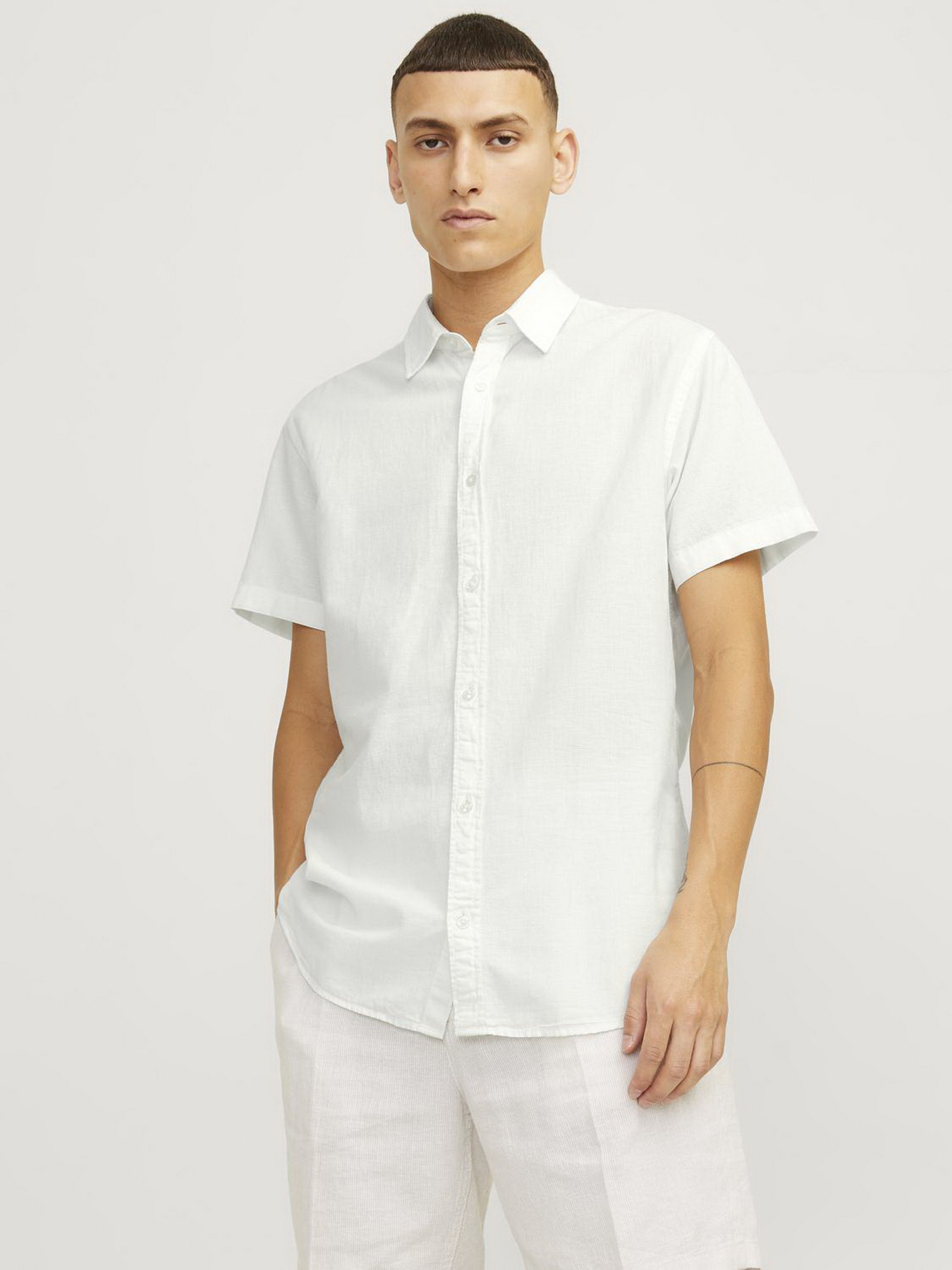 Сорочки JACK & JONES модель 12248592_White Сорочки JACK & JONES модель 12248592_White Фото