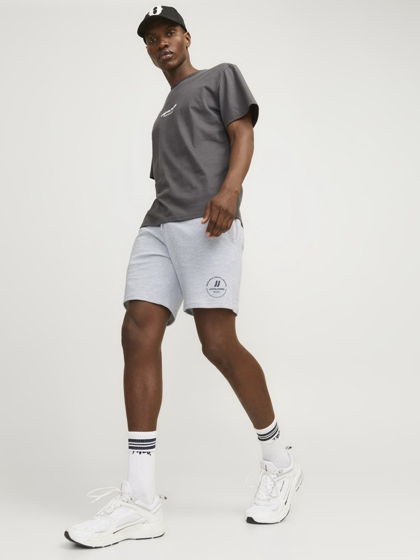 Шорти JACK & JONES модель 12249922_White Melange Шорти JACK & JONES модель 12249922_White Melange Фото