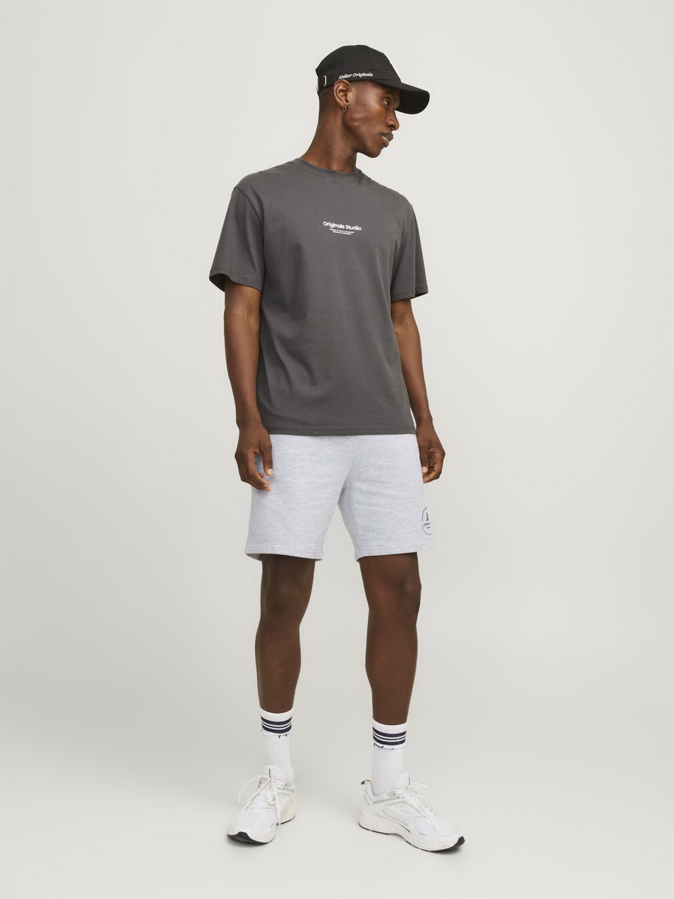 Шорти JACK & JONES модель 12249922_White Melange Шорти JACK & JONES модель 12249922_White Melange Фото