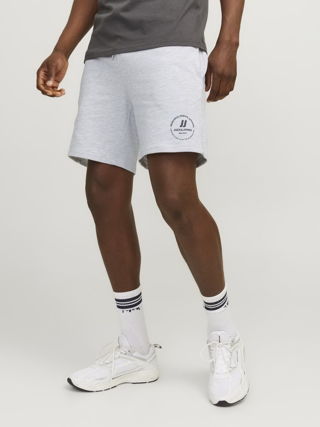 Шорти JACK & JONES модель 12249922_White Melange Шорти JACK & JONES модель 12249922_White Melange Фото