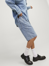 Шорти JACK & JONES модель 12252743_Blue Denim Фото