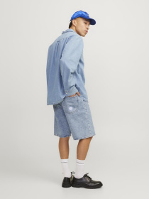Шорти JACK & JONES модель 12252743_Blue Denim Фото