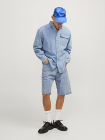 Шорти JACK & JONES модель 12252743_Blue Denim Фото