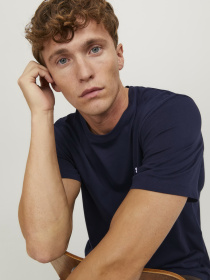 Футболки і поло JACK & JONES STAR JJ TEE модель 12245087_Navy Blazer Фото