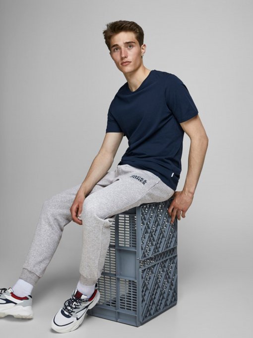 Брюки JACK & JONES модель 12178421_Light Grey Melange Фото