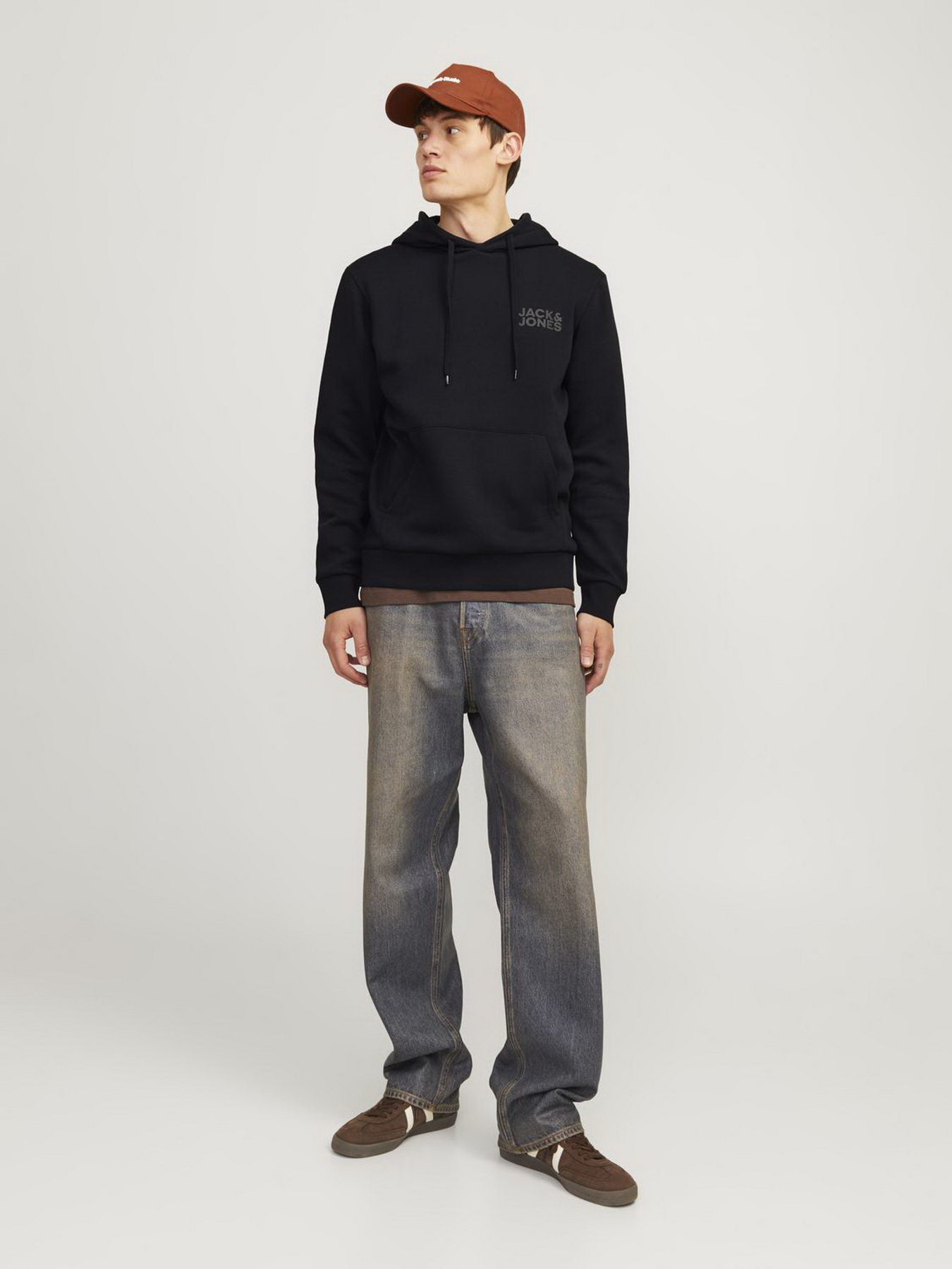 Худи и свитшоты JACK & JONES модель 12152840_Black Small Print/ Black Худи и свитшоты JACK & JONES модель 12152840_Black Small Print/ Black Фото
