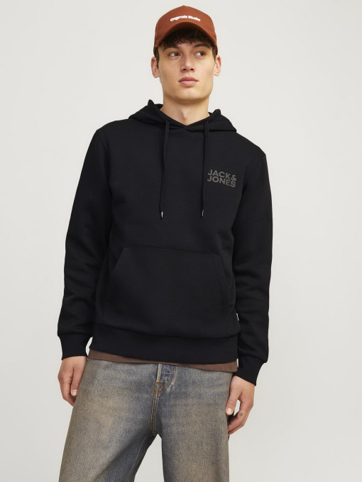Худи и свитшоты JACK & JONES модель 12152840_Black Small Print/ Black Фото