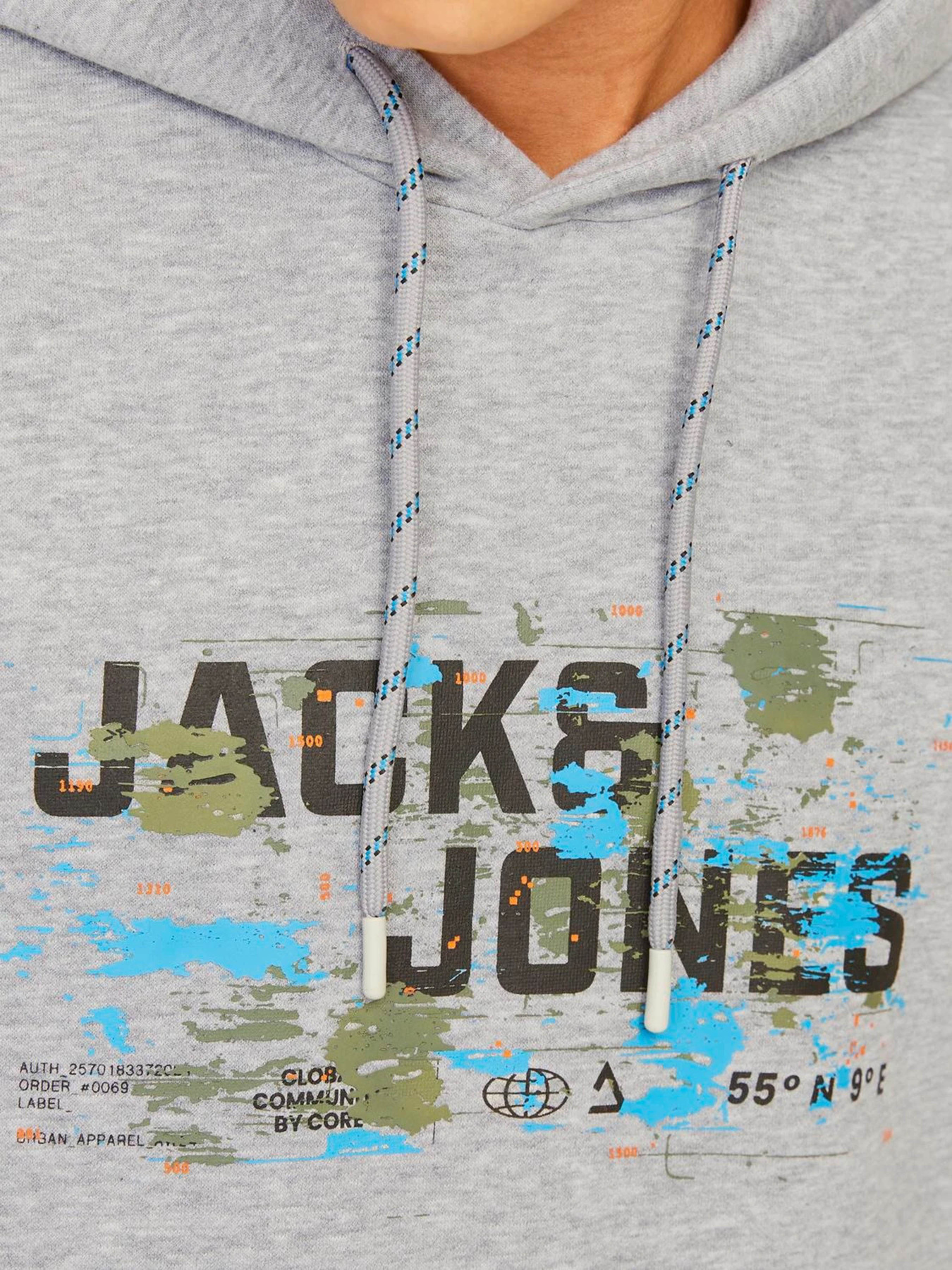 Худі та світшоти JACK & JONES модель 12261670_Light Grey Melange Худі та світшоти JACK & JONES модель 12261670_Light Grey Melange Фото
