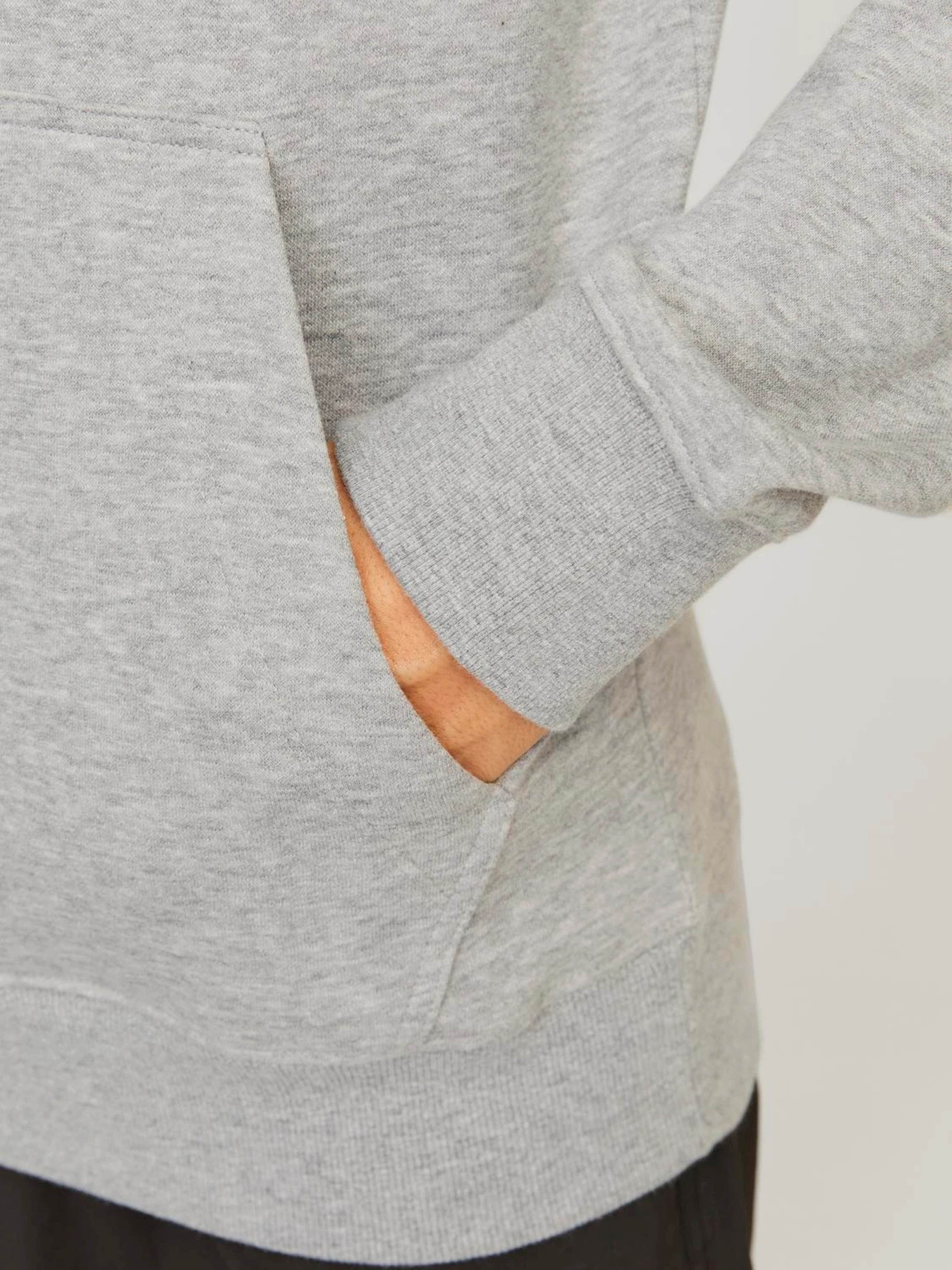Худі та світшоти JACK & JONES модель 12261670_Light Grey Melange Худі та світшоти JACK & JONES модель 12261670_Light Grey Melange Фото